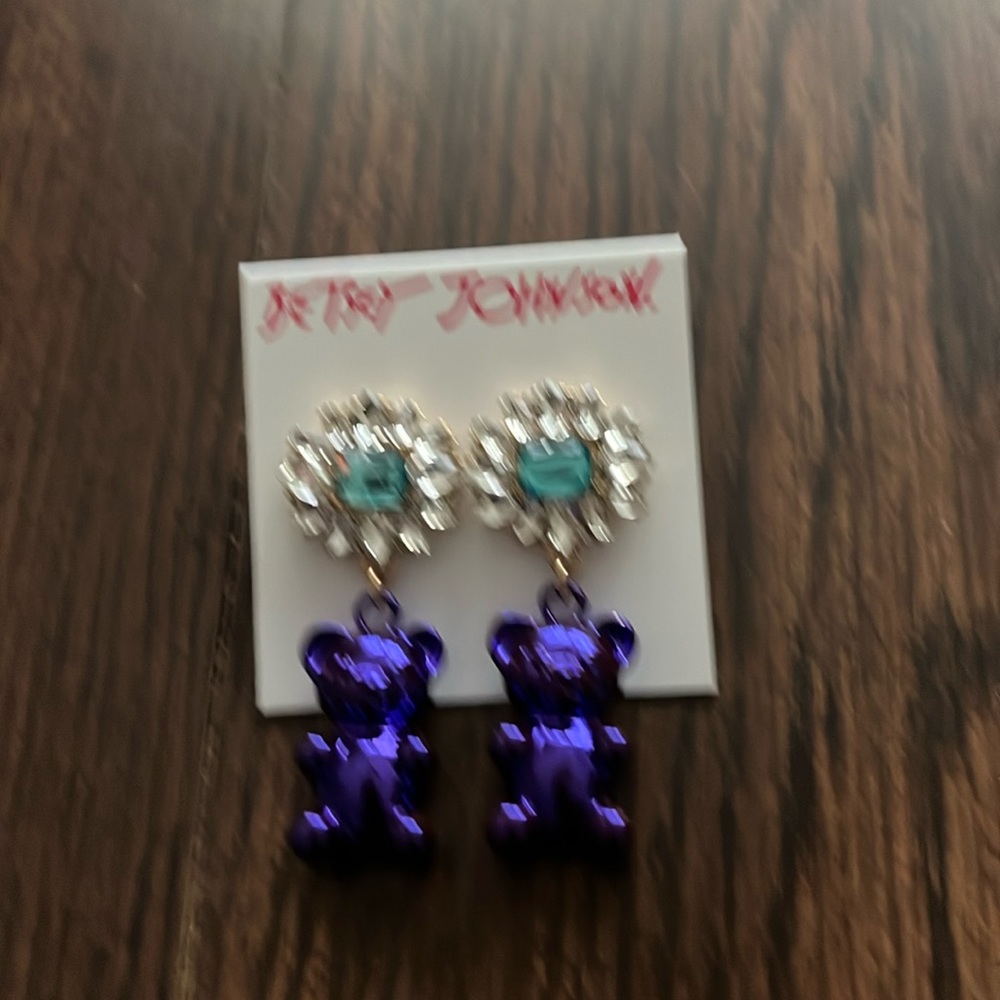 Betsey Johnson gummy drop pierced earrings